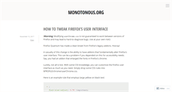 Desktop Screenshot of blog.monotonous.org